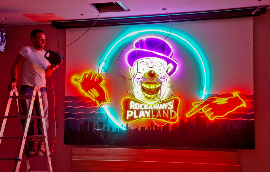 Andy Doig Building Playground Neon Sign